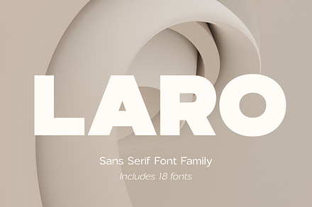 Laro Font Family, a Sans Serif Font by Larin Type Co.
