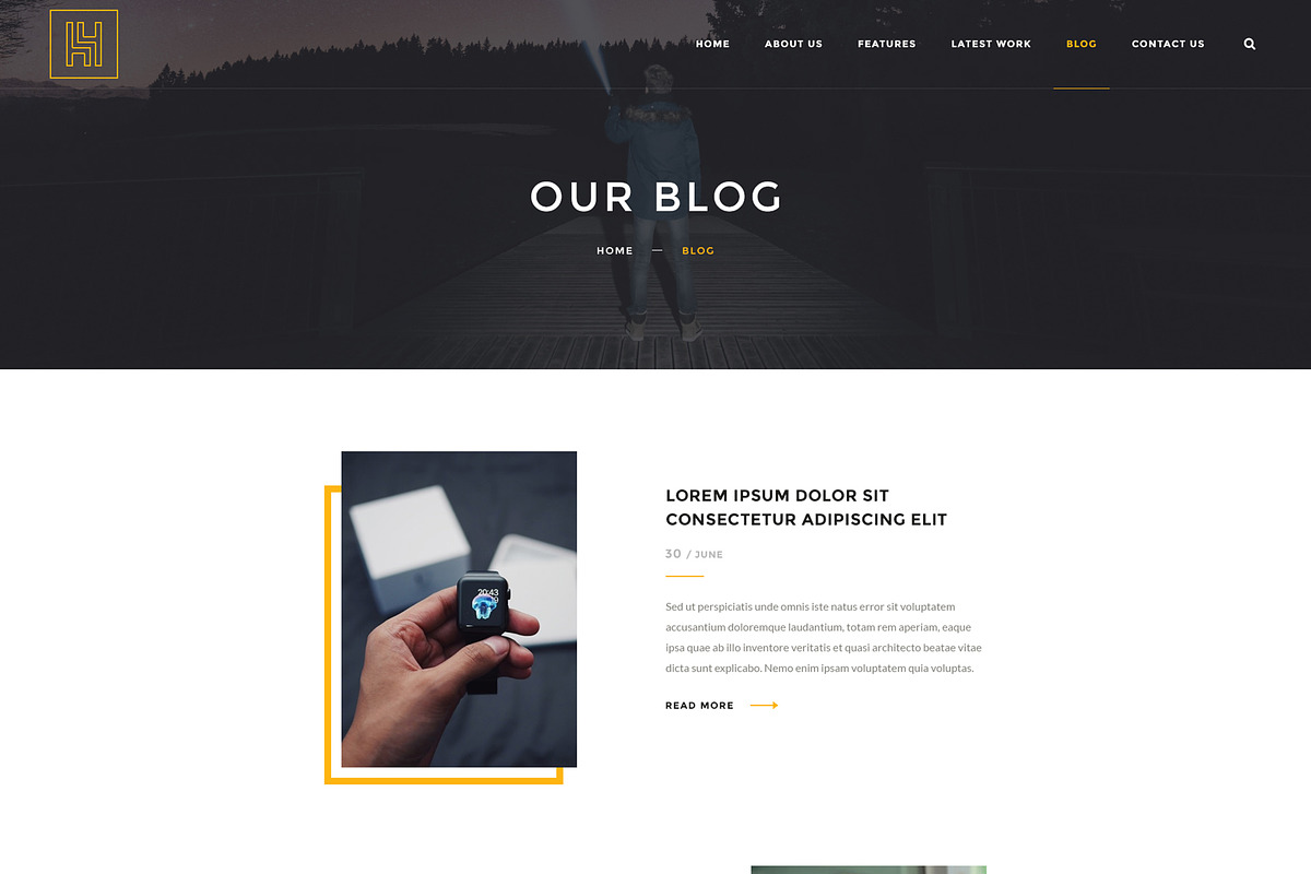 H4 Multipurpose HTML & PSD Template, a HTML Template by PSDFY (Photo 10 of 13)
