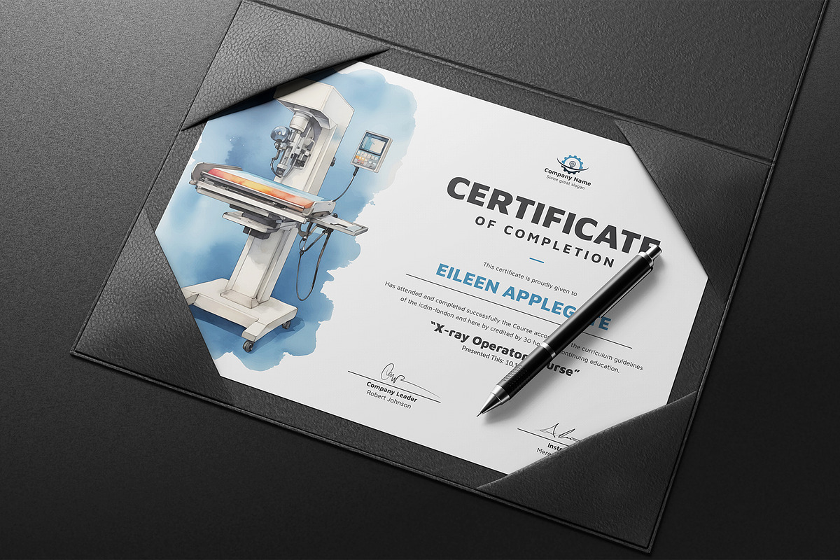 X-ray Operator Certificate, a Stationery Template by DesignDevisers (Photo 7 of 10)