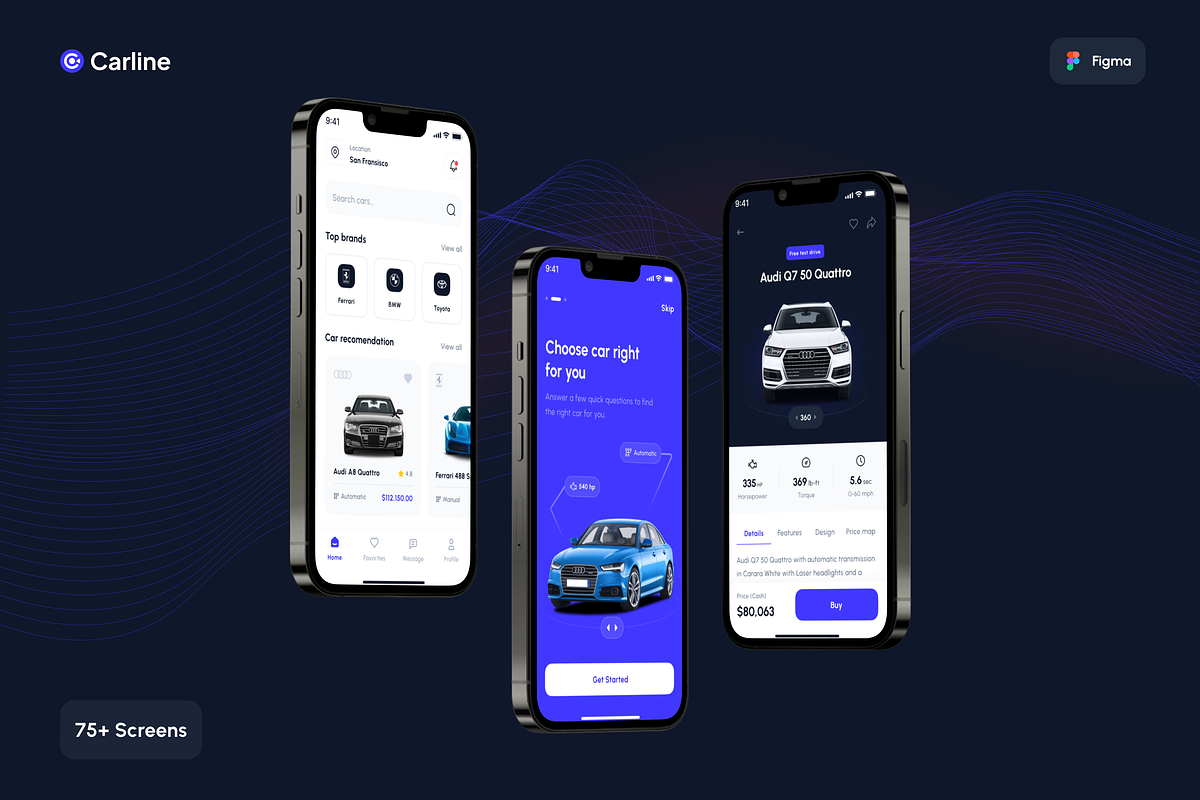 Carline - Car Marketplace App UI Kit, an UI Kit Template by Unpixel Design (Photo 6 of 6)