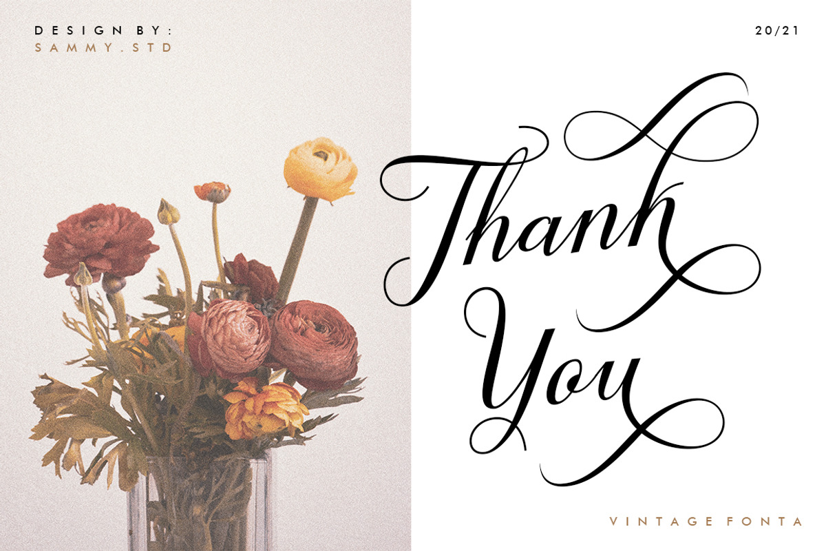 Vintage Fonta, a Script Font by Sammy Std (Photo 11 of 11)