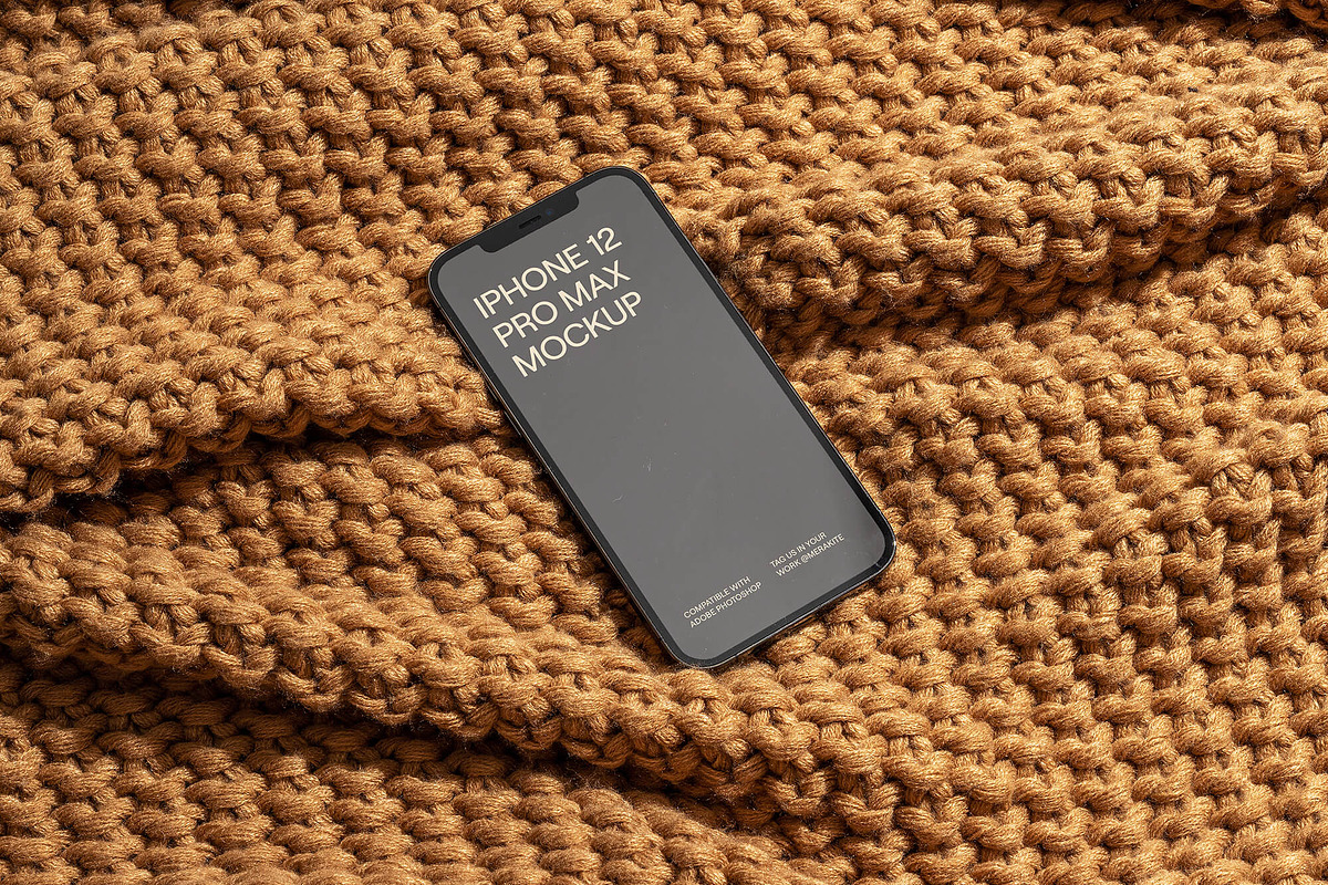 iPhone 12 Pro Max PSD Mockup, an iPhone Mockup by Area Mockups (Photo 1 of 3)