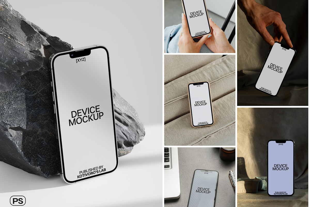 Iphone Mockup PSD - [Y] 01, a Templates & Theme by Kotivoro (Photo 1 of 4)