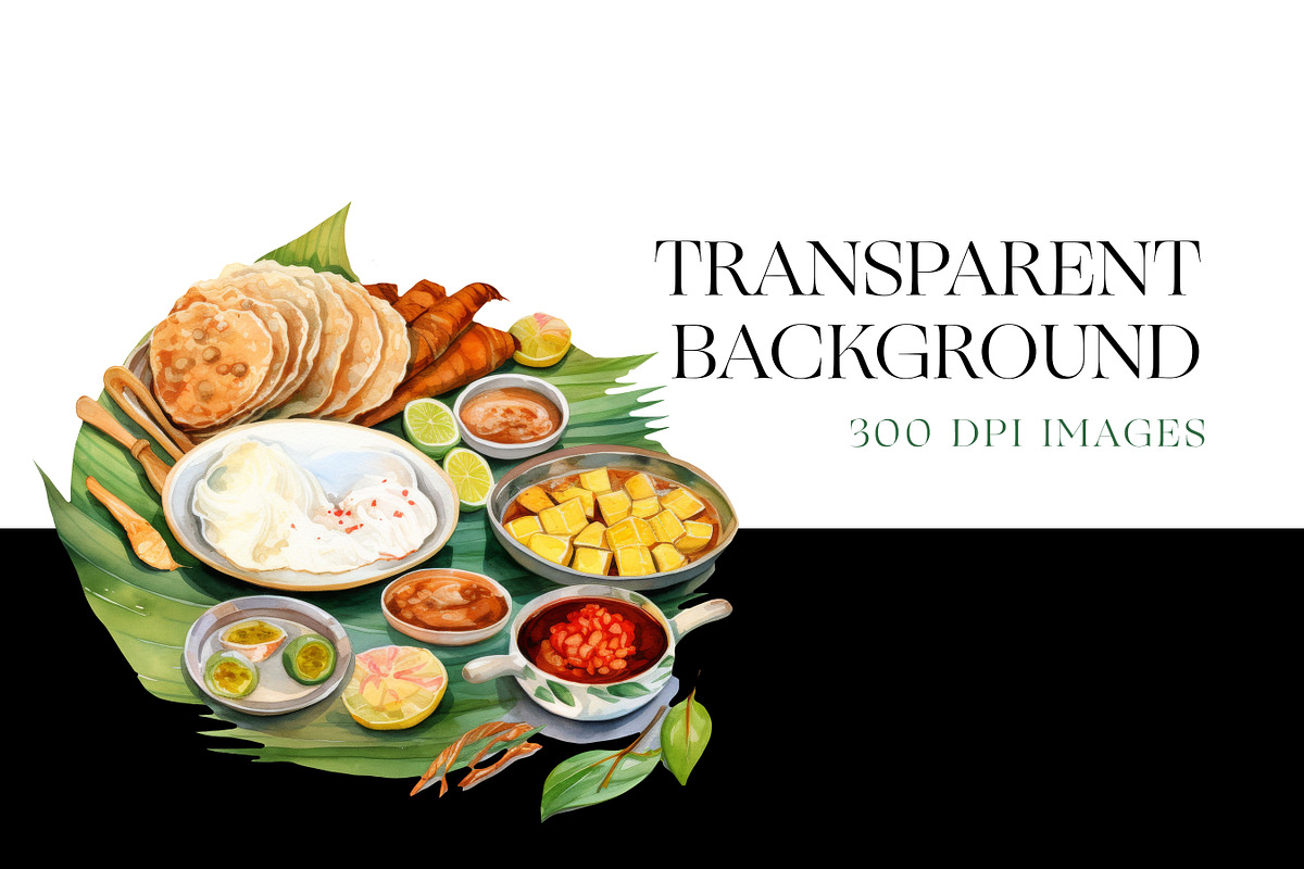 Watercolor Indian Food Clipart, Dish, a Food Illustration by BrushstrokeArtGB (Photo 8 of 11)