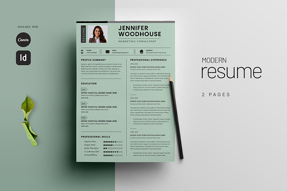 Cover Letter, Word, A4, CV Template preview 4