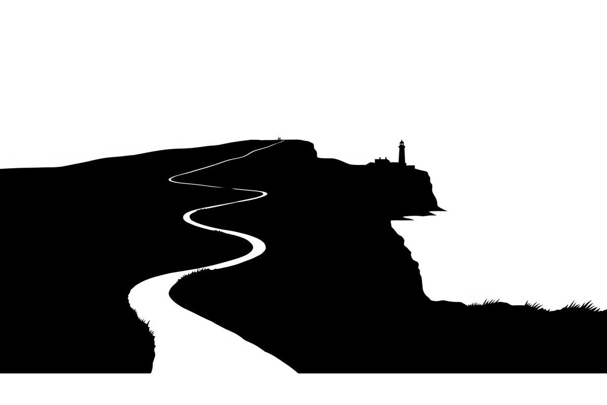 Lighthouse Cliff Silhouette Bundle, a Graphic by hafijul (Photo 14 of 14)