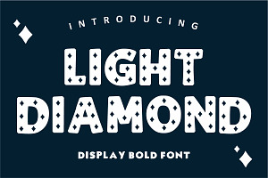 LIGHT DIAMOND, a Symbol Font by Fourteen Letter