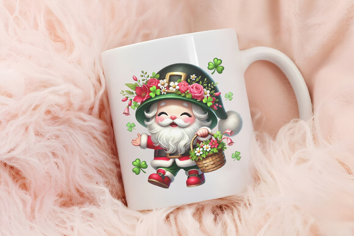 St. Patrick's Day Cute Santa Sublima, an Illustration by RobertsArt (Photo 5 of 7)