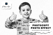 Photocopy Photo Effect Photoshop, a Layer Style Add-On by Hubzway (Thumbnail 1 of 5)