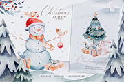 70% off Watercolor Christmas Bundle, an Animal Illustration by Peace ART (Thumbnail 3 of 37)