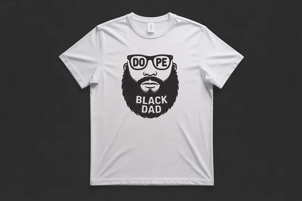 Dope Black Dad Beard Glasses Design, a Decorative Illustration by Purpose Ekbal (Photo 3 of 3)