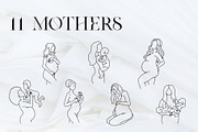 Blooming Woman Line Art Collection, a Person Illustration by Kate Galunga Artstore (Thumbnail 8 of 15)