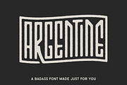 ARGENTINE FONT, a Font by Millieangelo (Thumbnail 1 of 6)