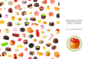 Candies Vector Set