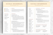 Resume/CV - The Nicole, a Resume Template by CreativeLandStudio (Thumbnail 4 of 9)