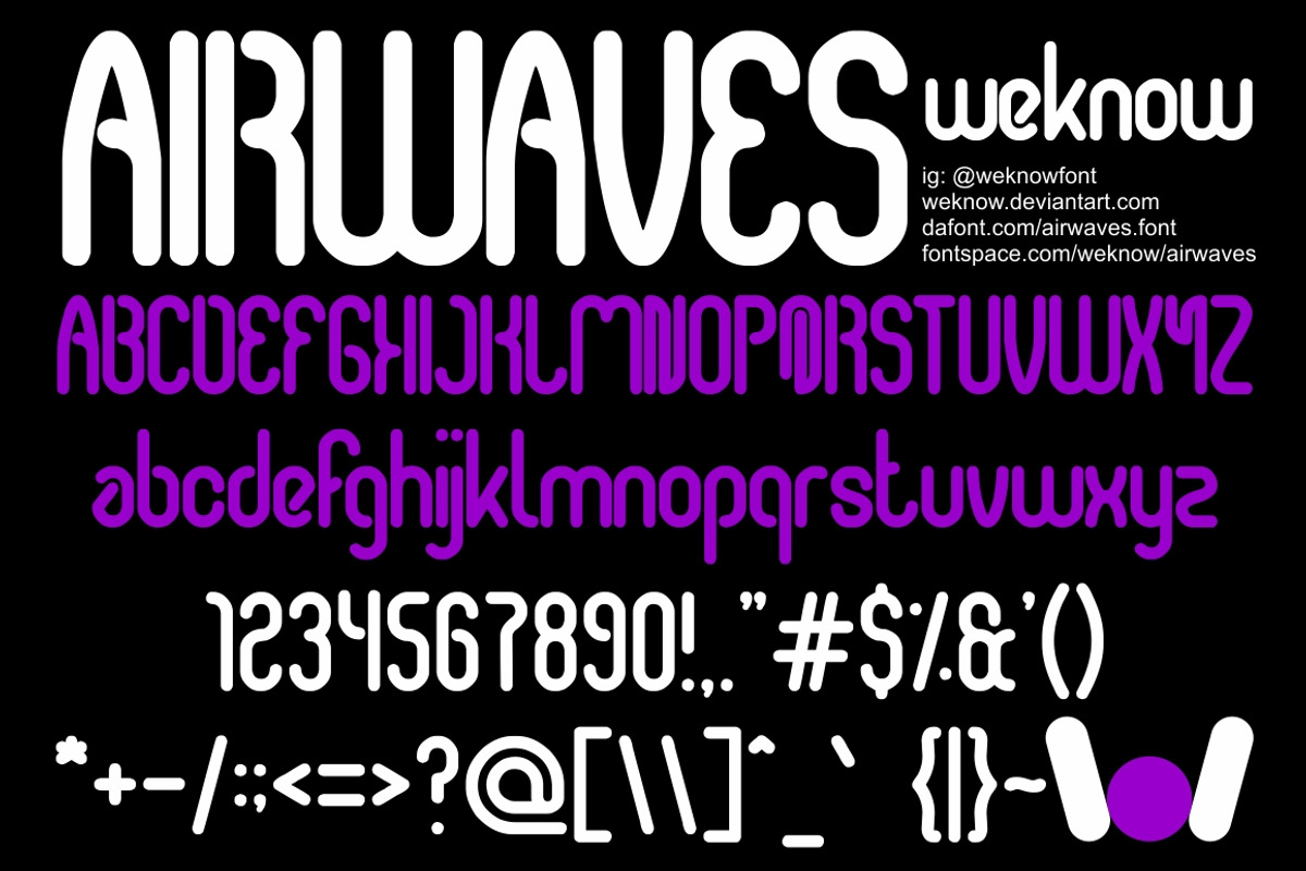 airwaves font