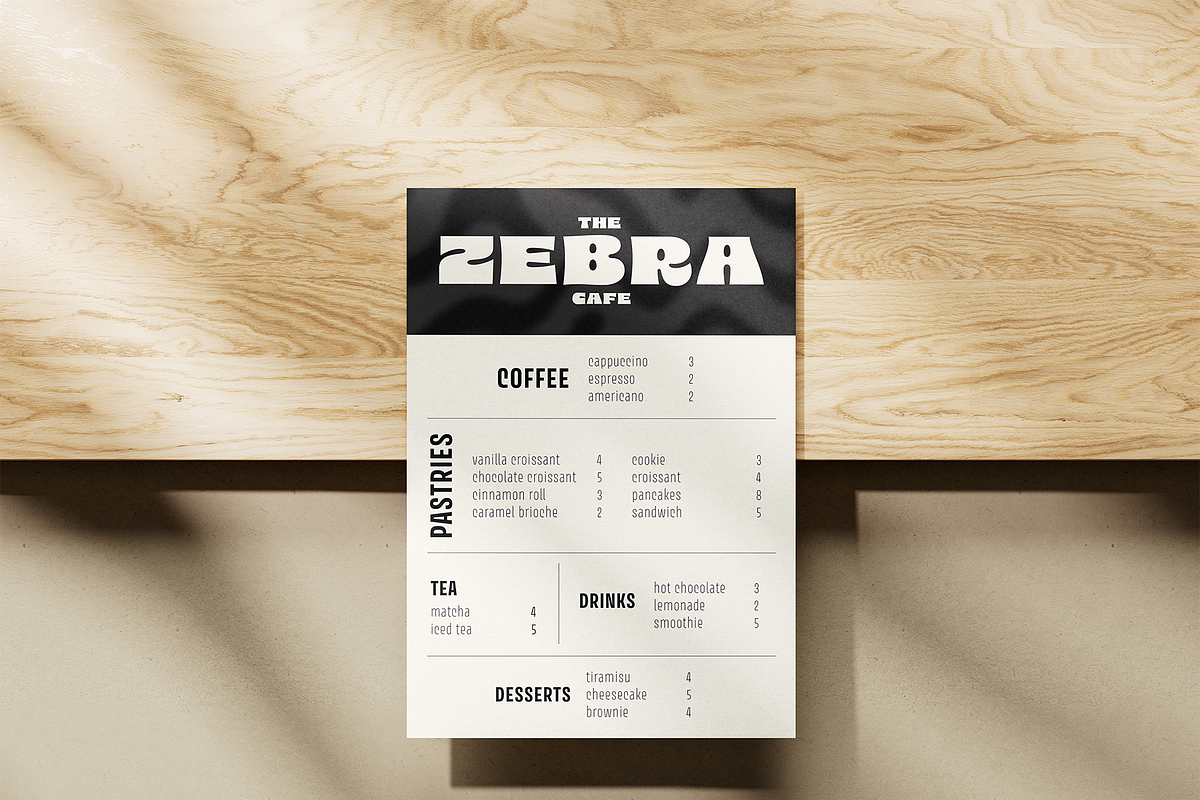 Modern A4 Menu Template, a Marketing Template by Paracosmo Design (Photo 2 of 3)