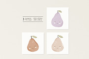 Cute pears, a Pattern Graphic by Olena Kuznietsova (Thumbnail 3 of 8)
