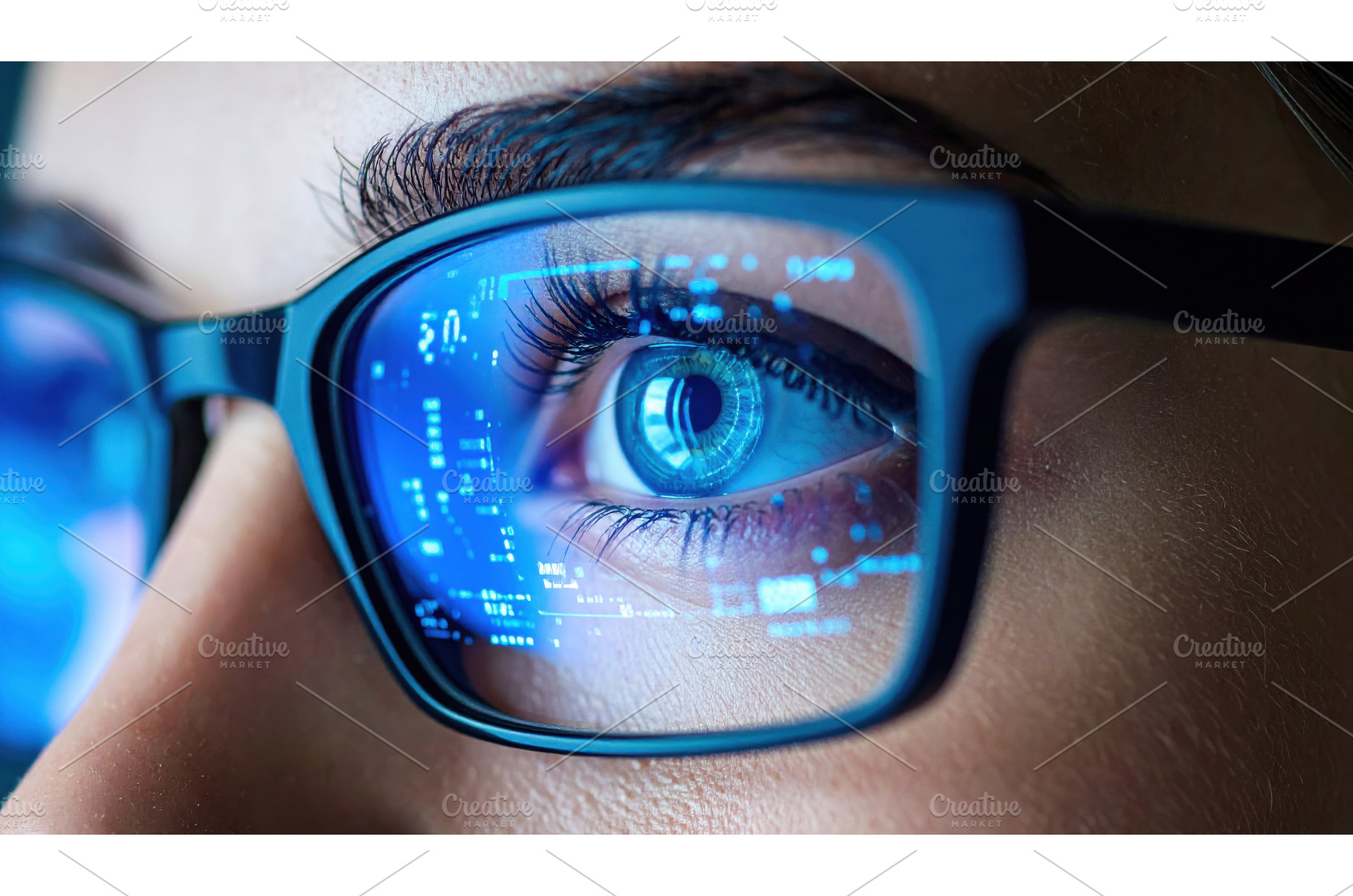 Close-up of smart glasses reflecting, a Technology Photo by Igor Tichonow