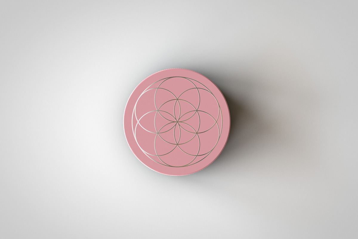 Round Cosmetic Tin Mock-Up, a Cups & Container Mockup by TSOBG (Photo 9 of 14)