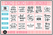 Mom, Mum SVG Bundle | MB23, an Illustration by Craft House SVG (Thumbnail 1 of 4)