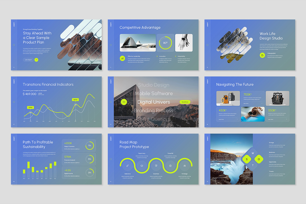 Esent Presentation Template Design preview 4