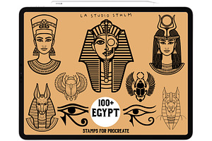 Egypt - Procreate Tattoo Stamp Set