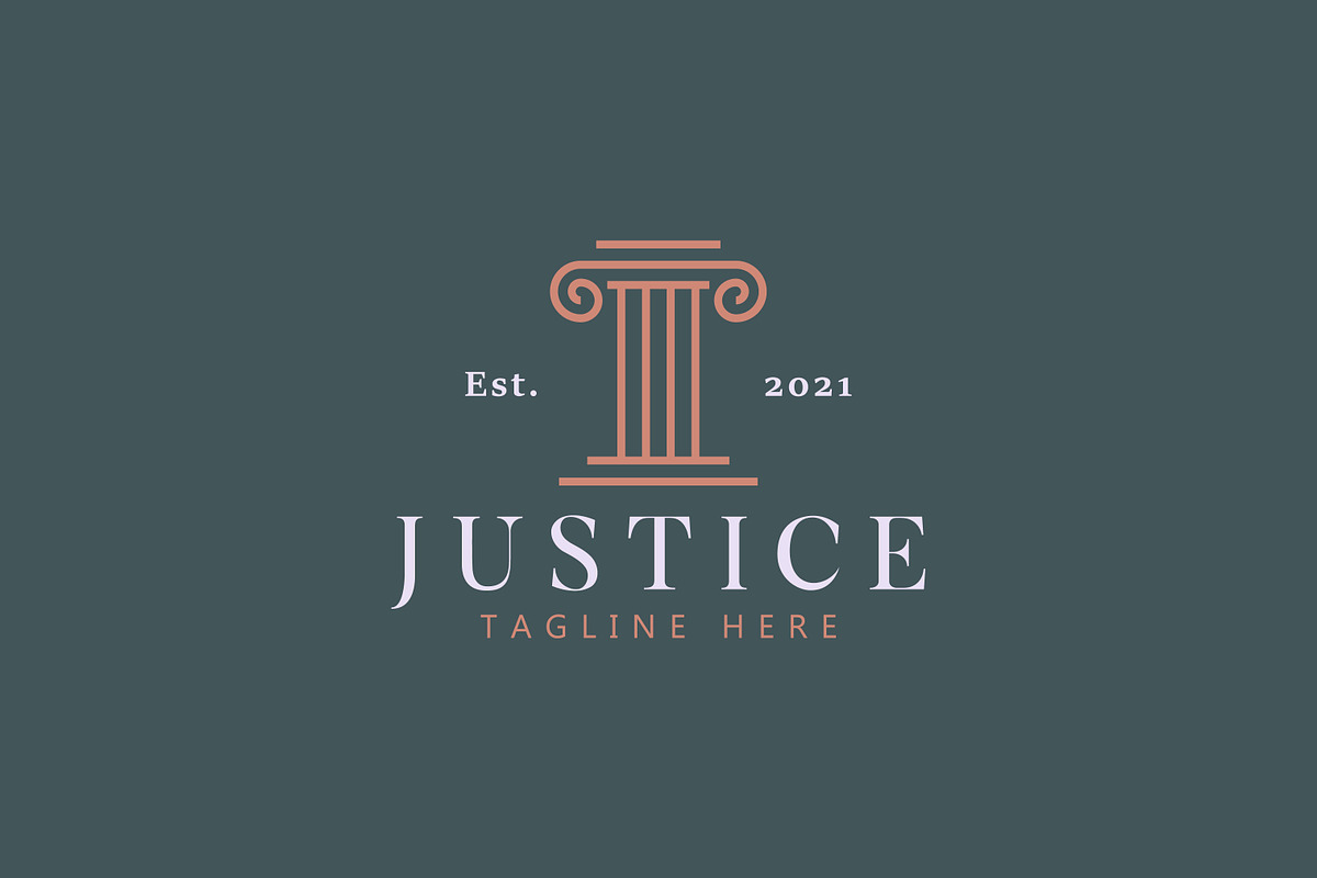 Court Pillar Law Justice Logo, a Branding & Logo Template by Signatoro