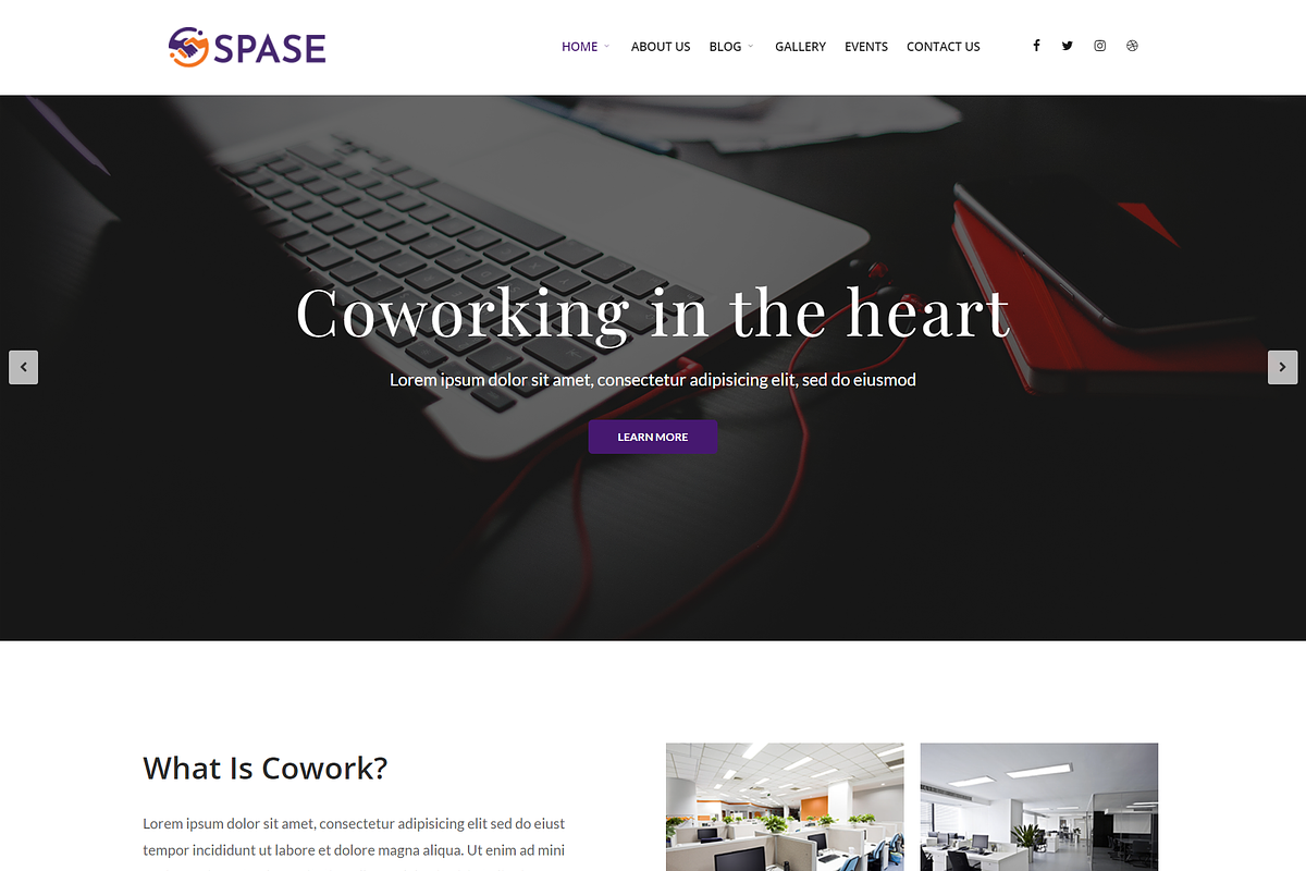 Spase Business and Coworking Theme, a WordPress Template by HasThemes (Photo 3 of 3)