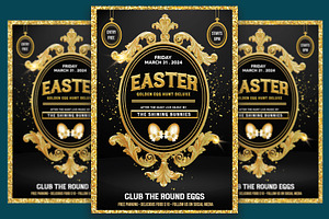 Easter Egg Hunt Deluxe Party, a Flyer Template by Art and Flyers