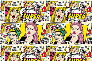 Crazy Pop Art Pattern