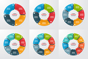 Set of pie chart templates, a Presentation Template by rikkyal (Thumbnail 1 of 2)
