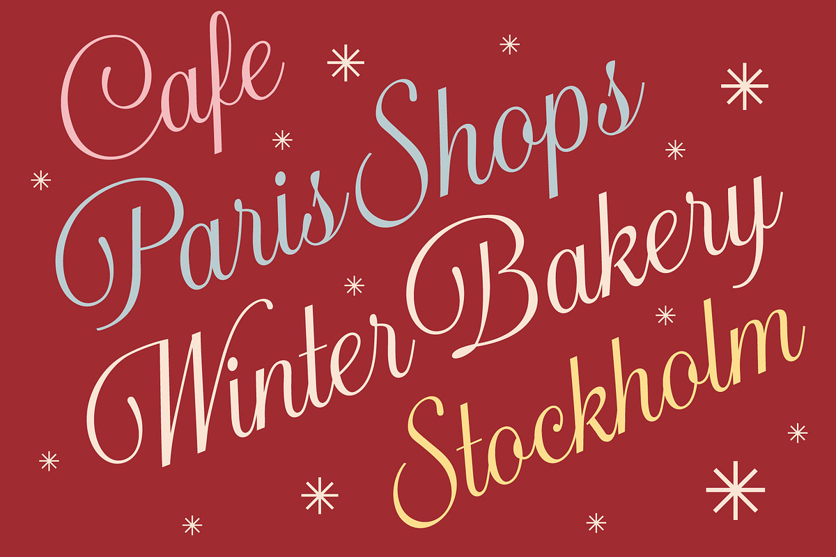 Winter Fonts Bundle, a Script Font by Andfonts (Photo 4 of 8)