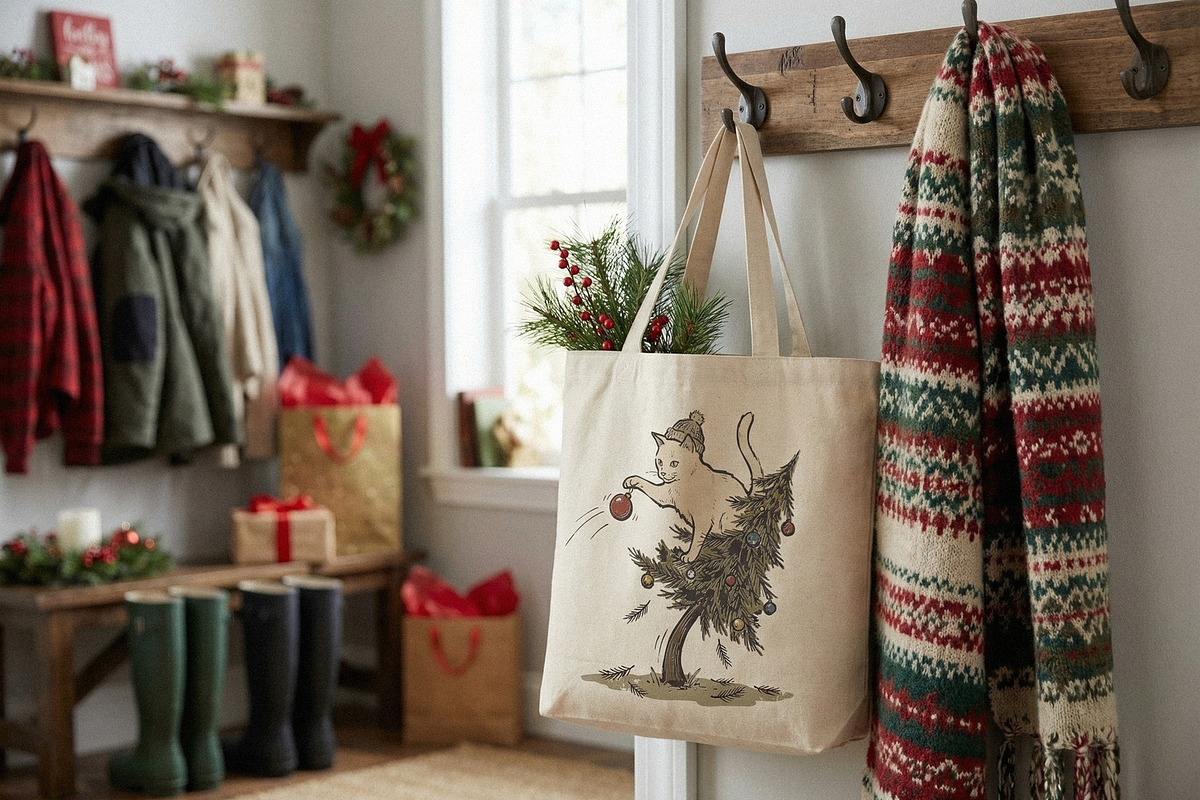 Christmas Cat PNG, Funny Cat in, an Illustration by SharpMarketplace (Photo 4 of 4)