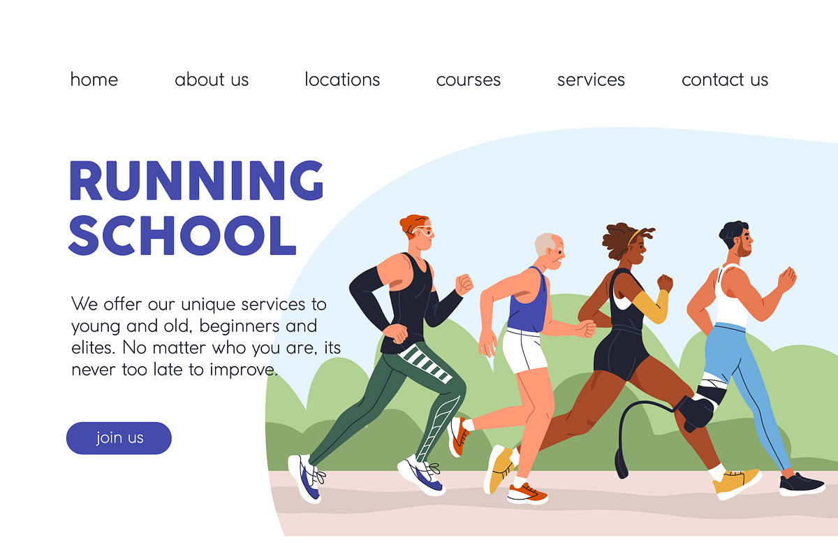 People jogging, running, doing sport, a Sport Illustration by Good Studio (Photo 7 of 8)