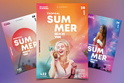 Tropical Events 3 PSD Flyers / Card, a Flyer Template by PixelsDesign (Thumbnail 1 of 4)