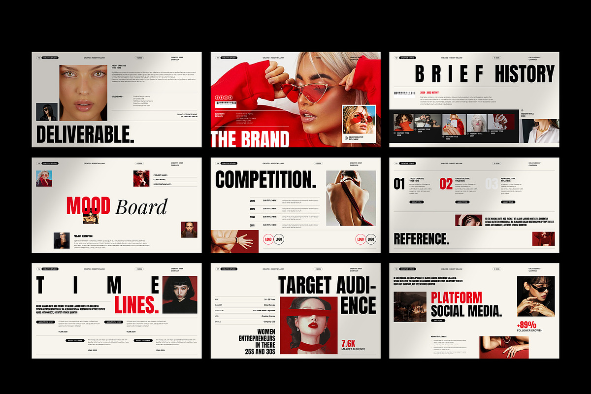 Creative Brief Campaign Presentation, a Presentation Template by UnifyArts (Photo 6 of 7)