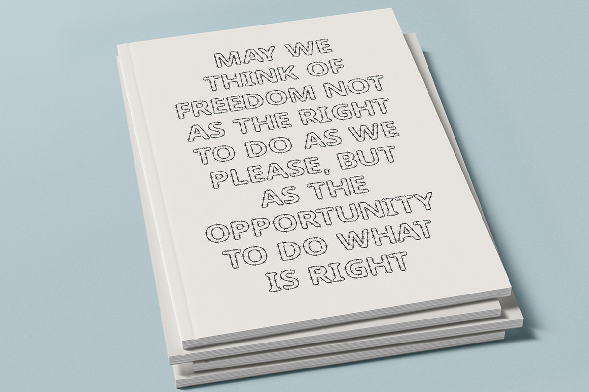 Barbed Wire Font, a Font by Handmadefont (Photo 7 of 9)