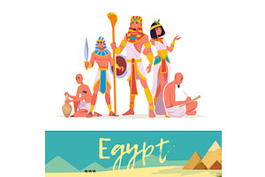 Egypt. historical ancient egypt male, an Illustration by Onyx