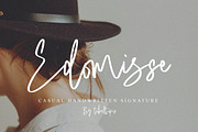 Edomisse - Casual Signature, a Handwritten Font by tebaltipislab (Thumbnail 1 of 11)