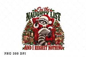 Funny Racoon Christmas Png