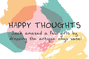 Happy Thoughts, a Font by Khara Plicanic (Thumbnail 6 of 12)