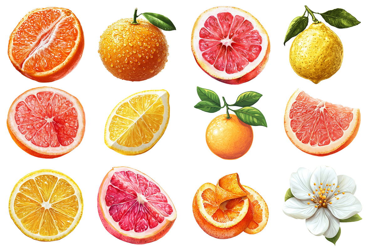 Lime Clipart, Watercolor Citrus PNG, an Illustration by SinaCreation (Photo 2 of 5)