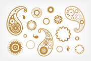 Oriental paisley set, patterns, a Decorative Illustration by Good Studio (Thumbnail 2 of 11)