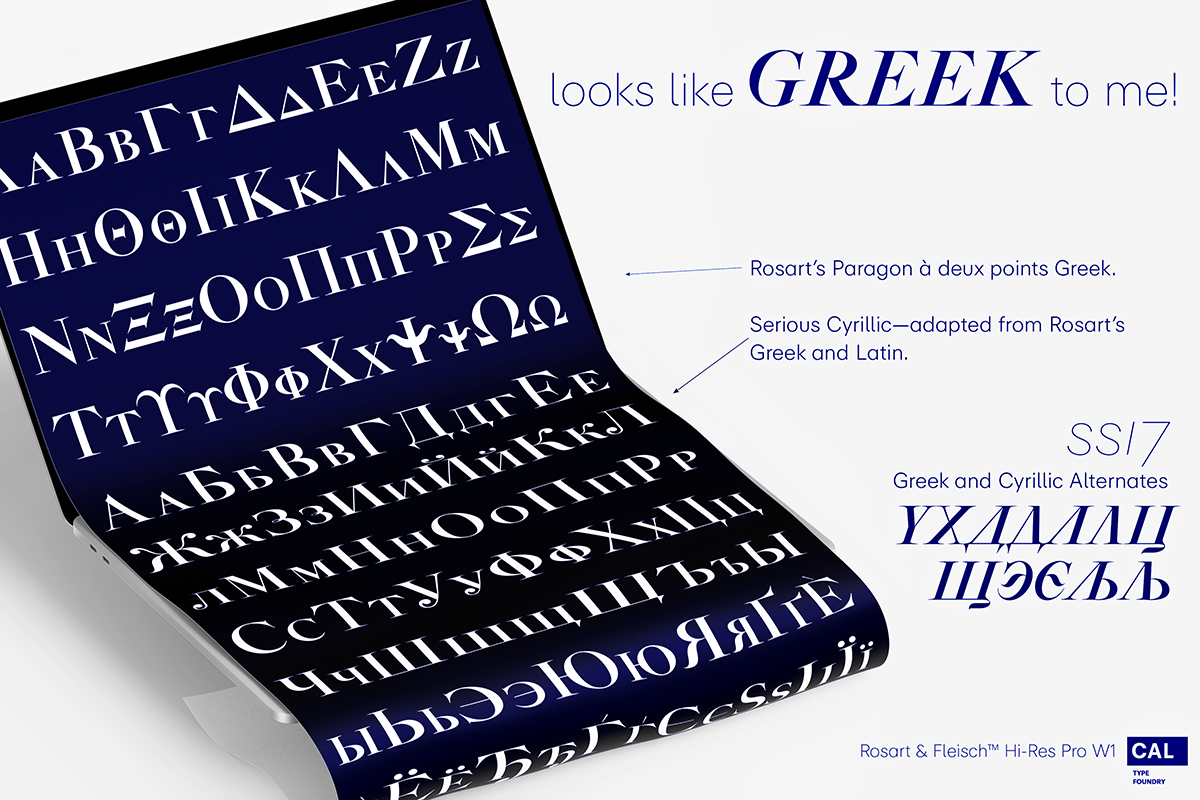 Rosart & Fleisch Hi Res ALL:10 FONTS, a Serif Font by California Type Foundry (Photo 12 of 13)