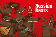 Russian Bears bundle, vector, an Animal Illustration by IvanNikulin (Thumbnail 1 of 2)