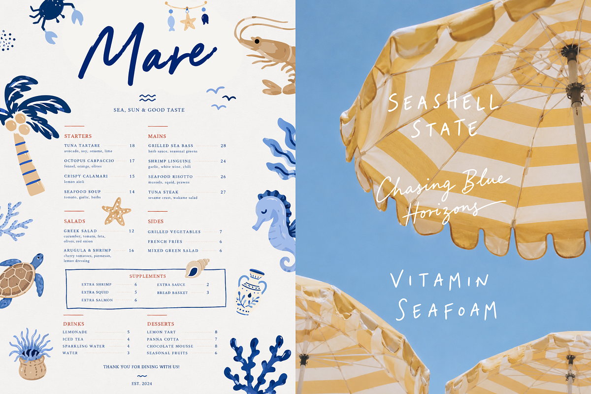Coastal Charm | Vector Icons Set, a Decorative Illustration by Nutalin Art (Photo 8 of 16)