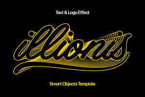 Lines Retro Text & Logo Effect, a Layer Style Add-On by Design Squad
