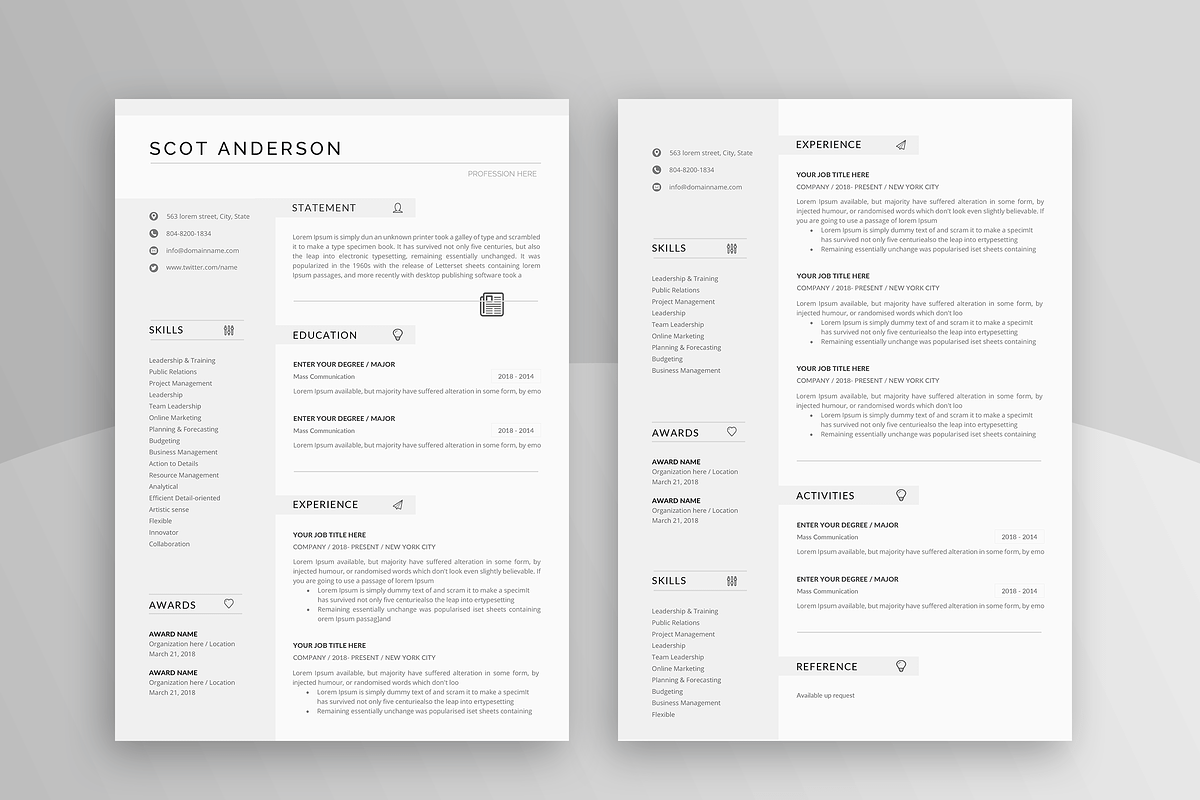 Resume / CV, a Resume Template by paulresume (Photo 4 of 5)