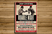 Vintage Boxing Flyer Template, a Flyer Template by Hotpin (Thumbnail 3 of 4)
